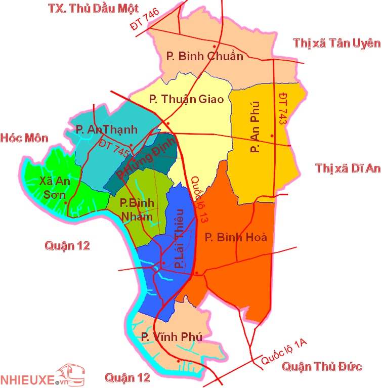 Thuê xe tại Thuận An, Bình Dương